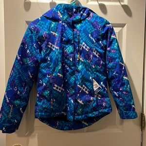 Colorful ski coat